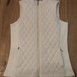 EUC Quilted Vest from Straight Down Ivory Cream Medium